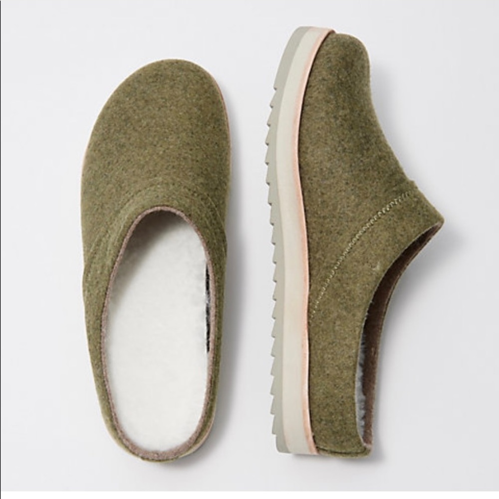 Merrell Wool Juno Clogs Olive Green Size 9